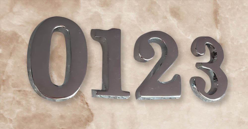 Kućni brojevi -hromirani